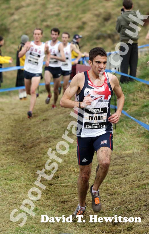 Jonny Taylor (GB) during the Senior Mens BUPA Great Edinburgh Cross country.